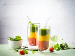 Zwilling Sorrento rietjes gebogen 4-pack, Transparant