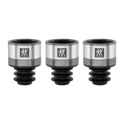 Zwilling vacuüm wijnstopper 3-pack, Roestvrij staal